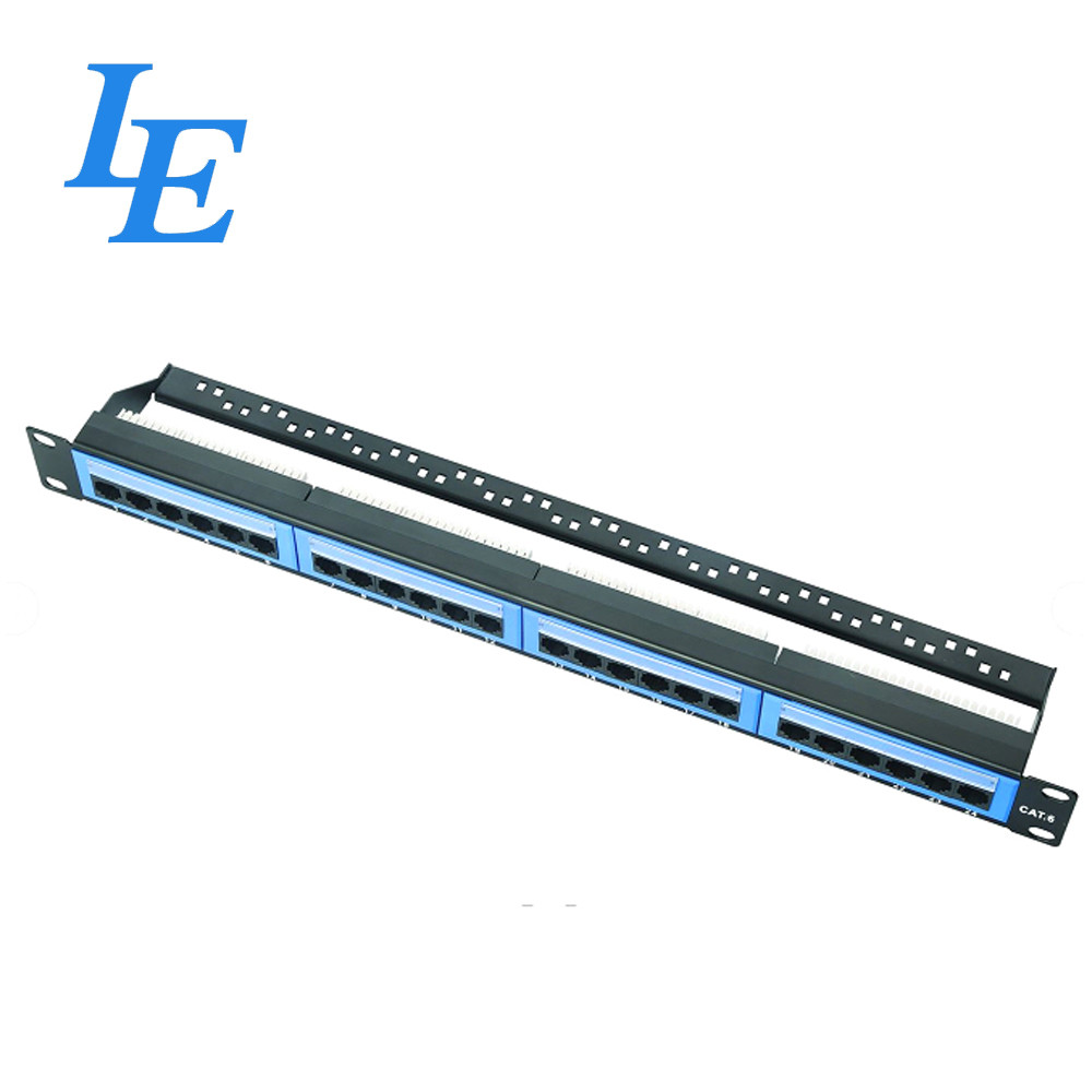 RJ45 24 Ports Utp Modular Patch Panel Cable Management