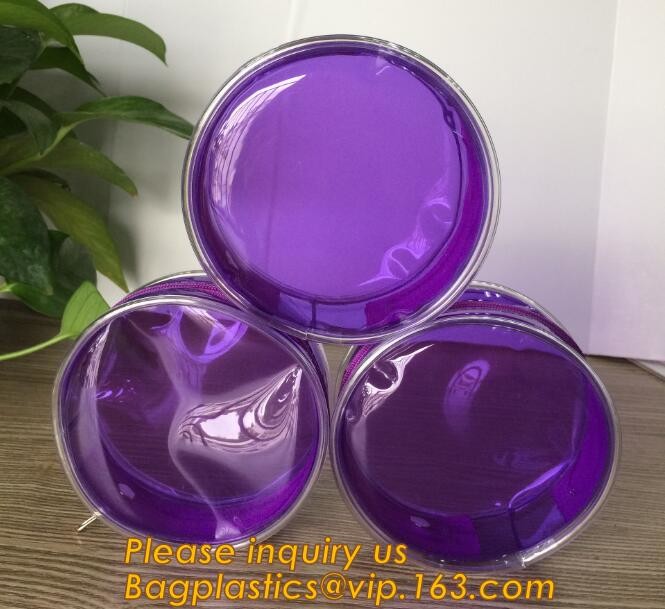 Plastic Bag OEM Custom PVC Loop Handle Image Printed Plastic Shopping Bag,Promotional Clear Waterproof Plastic Cosmetic