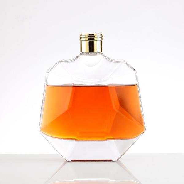 Customize Sealing Type 500ml Pure Vodka Wine Glass Bottle 700ml 750l 500ml