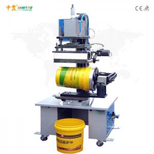 China Dia 300mm Bottle Caps Hot Foil Stamping Machine Auto Gold Foil Printing Machine on sale