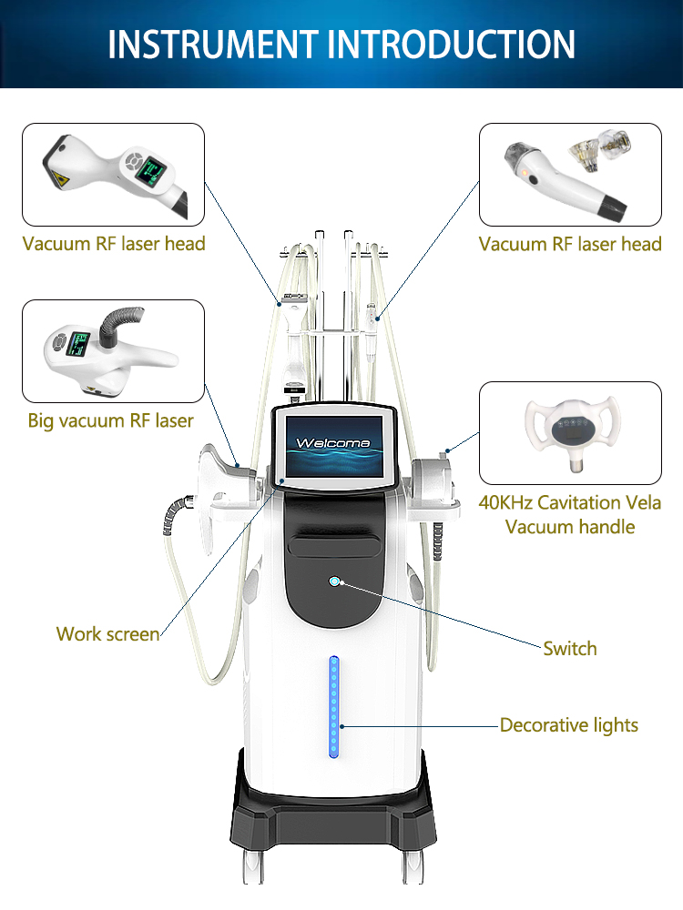 Body Sculpting Slimming Machine Fat Burning Laser Vacuum Cavitation Device