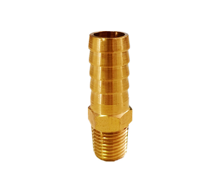 Male 1/2 Inch NPT X 1/2 Brass Tube Fitting Brass Hose Barb