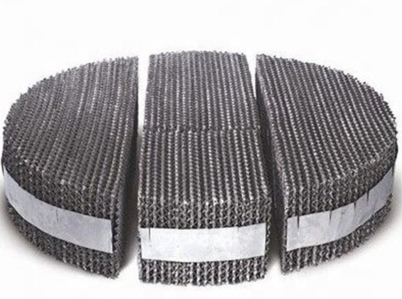 SS304 SS316 Corrugated Plate Structured 125Y Metal Tower Packing
