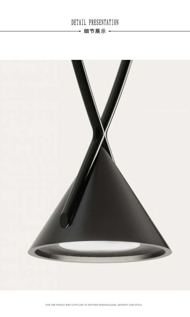 Nordic Minimalist Chandelier Designer Hall Cafe Luxury Stairwell Long Chandelier(WH-MI-388)