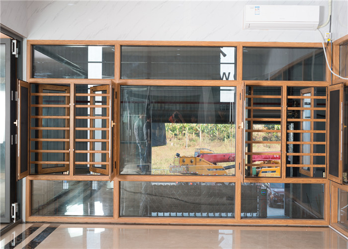 Aluminium Flush Casement Windows International Style Environment Friendly
