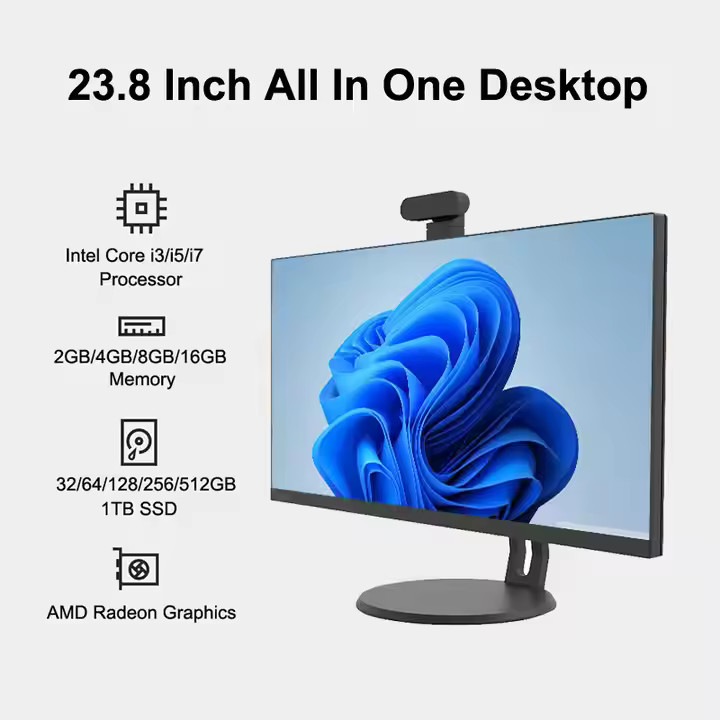 OEM All In One Desktop 23.8'' FHD Touchscreen Display, Intel Core I3/I5/I7, 32GB RAM, 1TB SSD, Window 10, 24H Online Service