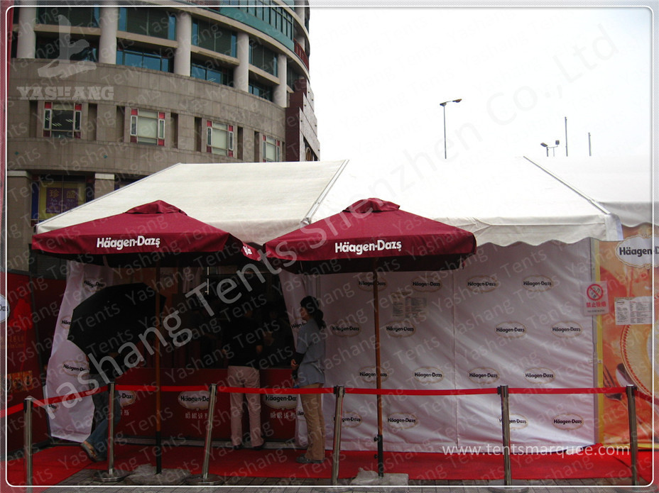 Custom Aluminum Frame Printed Fabric Tent Structures , Corporate Event Tent