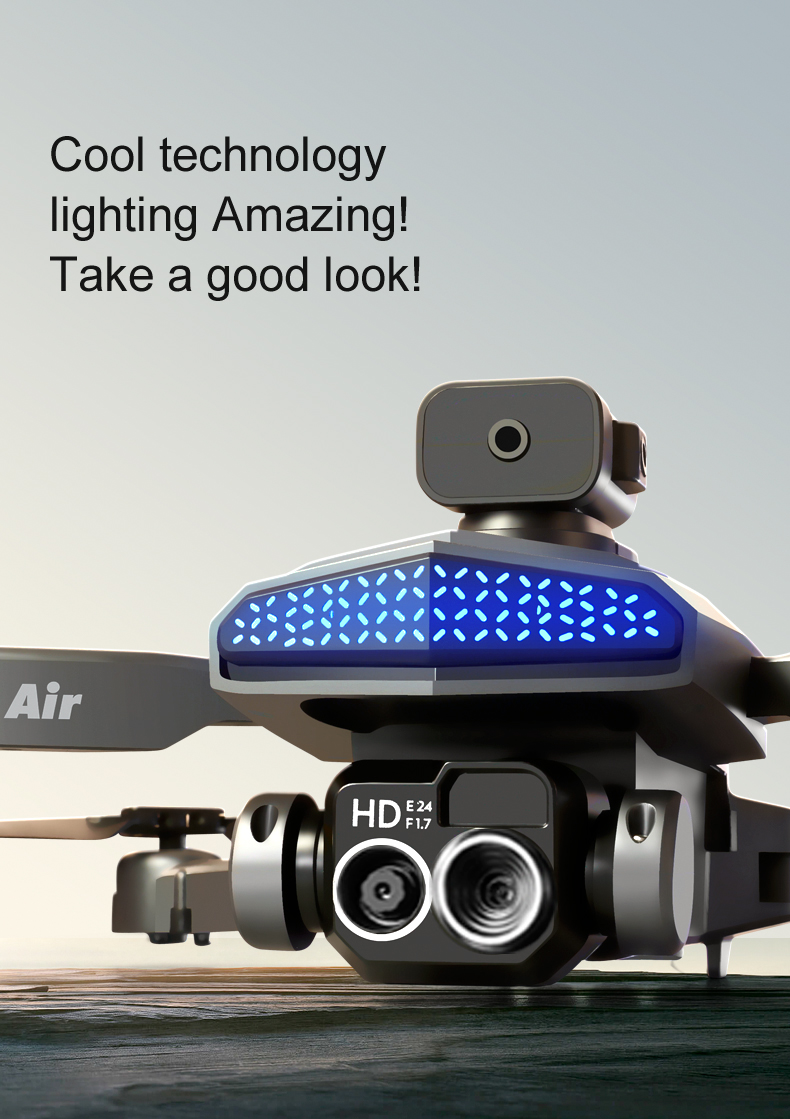 D6 Air Mini Drone Professional 4k HD Camera Quadcopter with Foldable Design Obstacle Avoidance and Remote Control