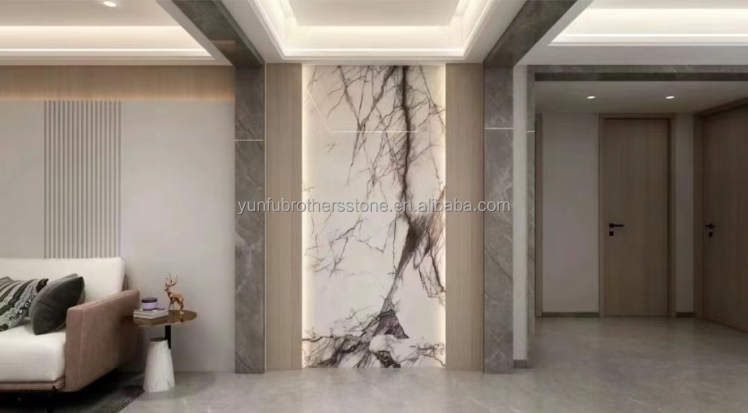Natural Stone for Countertop Stair Modern Fragrant Snow Plum Home Stone Form Big Slab