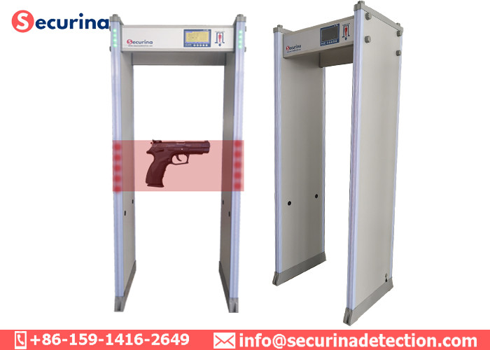 45 Multi-Zone Security Walk Through Metal Detector IP65 Weather-Proof With Aluminum Chassis