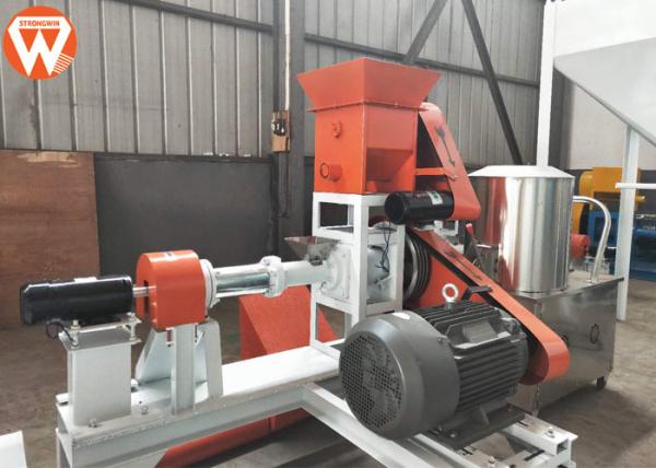 Shrimps Fish Feed Production Line Simple Automatic Operation 0.75kw Spraying