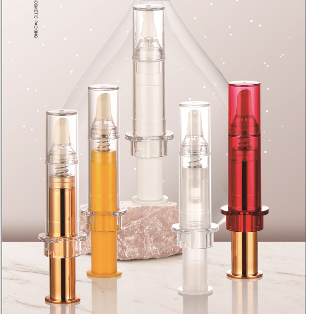 10ml Capacity Printing Syringe Bottle Airless Bottle Empty Cosmetic/Eye Cream Bottle