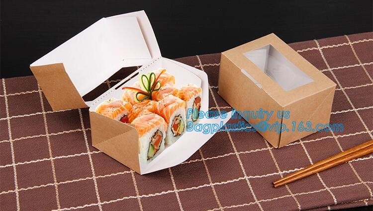 Custom Food Grade Paper Doughnet Box Wholesale,fast food take away paper box, custom printed food packaging bagease, pac