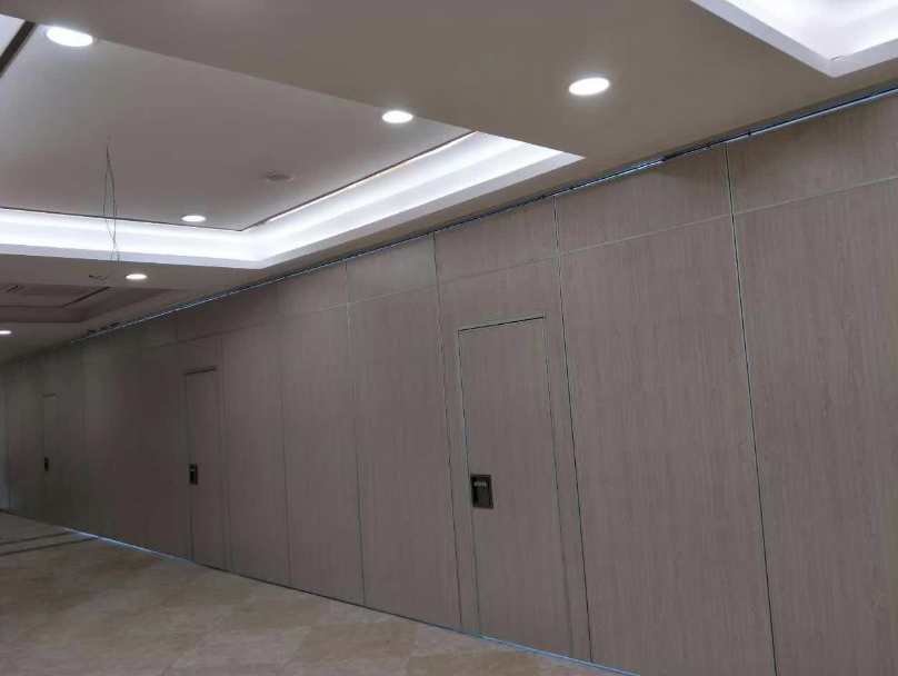 Class A Fire Rating Operable Partition Wall with Leather Panel Surface and Easy