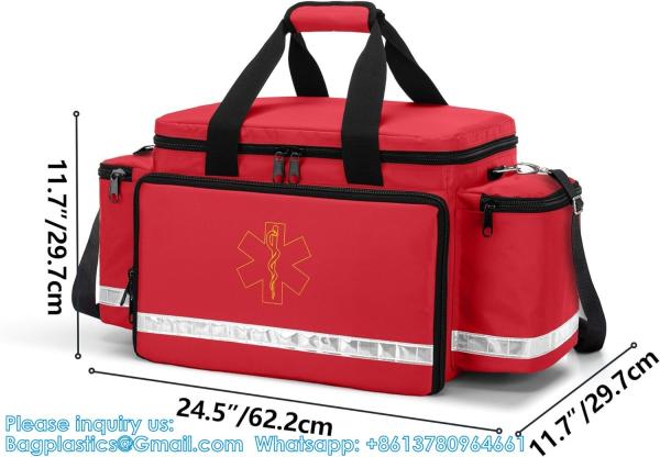 Emergency Responder Trauma Bag Empty, Professional First Aid Kits Storage