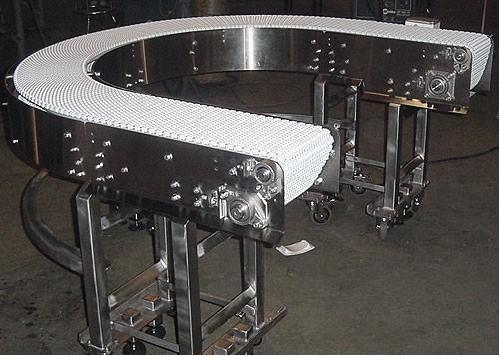 Turning Series Flat Curved Belt Conveyor Machine Convyor System