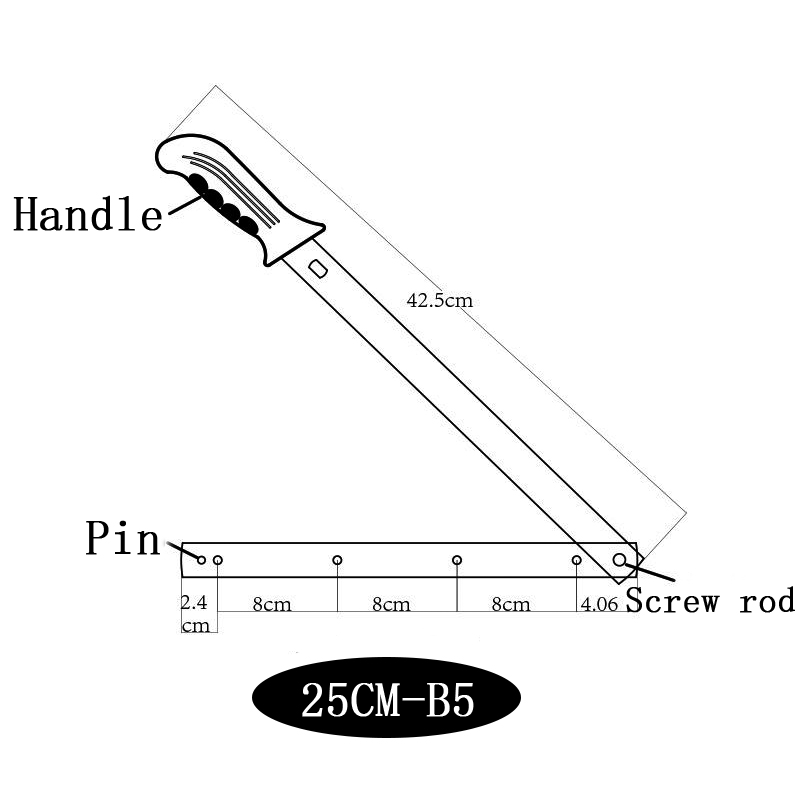 2.5Kg Curved Guillotine Paper Cutter Blade Replacement with 1mm Cutting Thickness