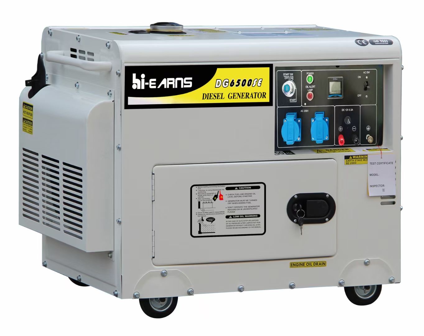 Best Price 6KW Single Phase Silent DG8500SE Electric Diesel Generator Silent Version