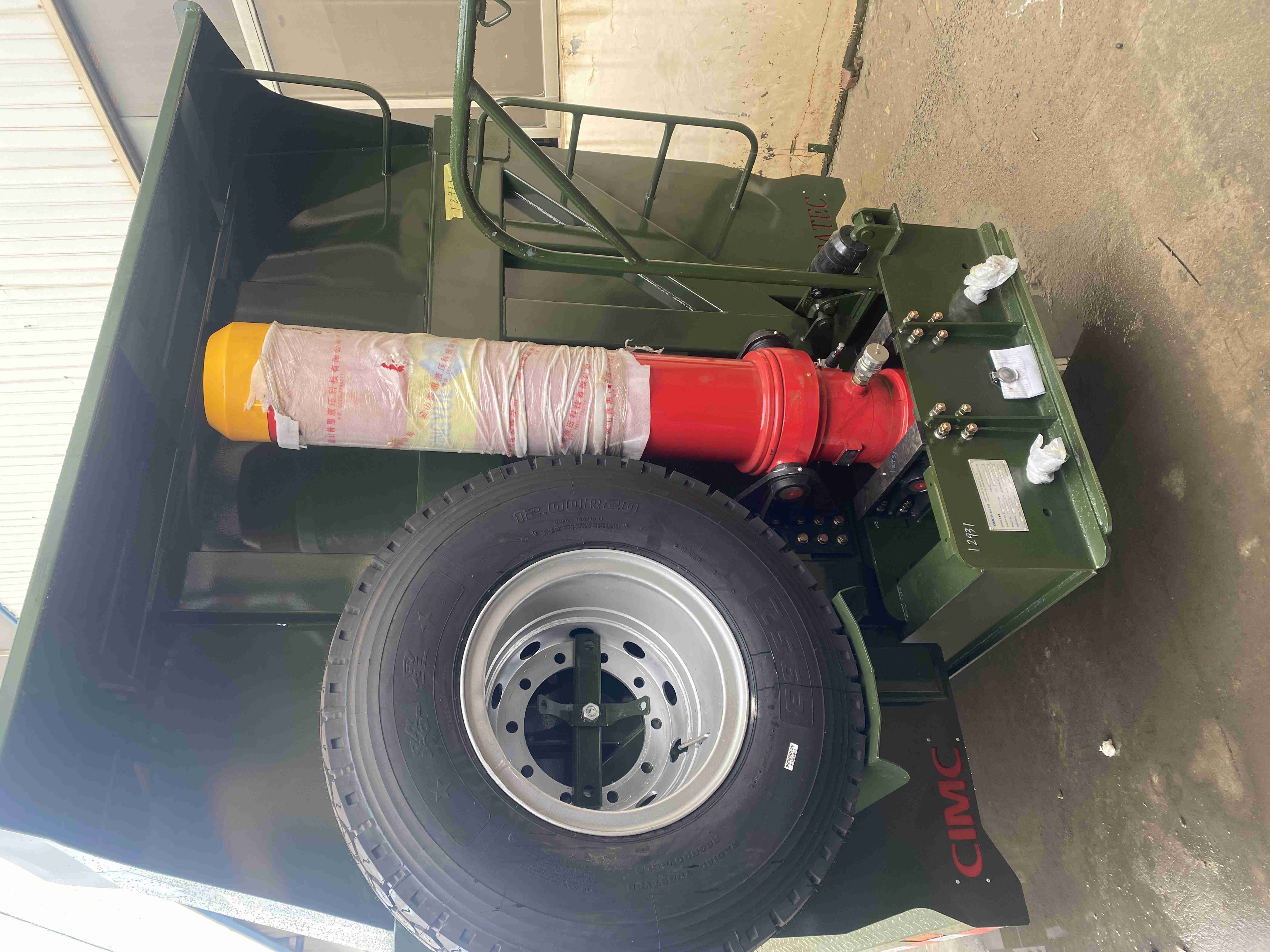 100T Capacity Semi Trailer Mechanical Suspension Popular 3-axle-4-axle Dump Trailer Truck
