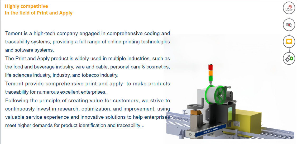 Automatic Piezo High Resolution Inkjet Printer Case Labeling System For Packaging Lines