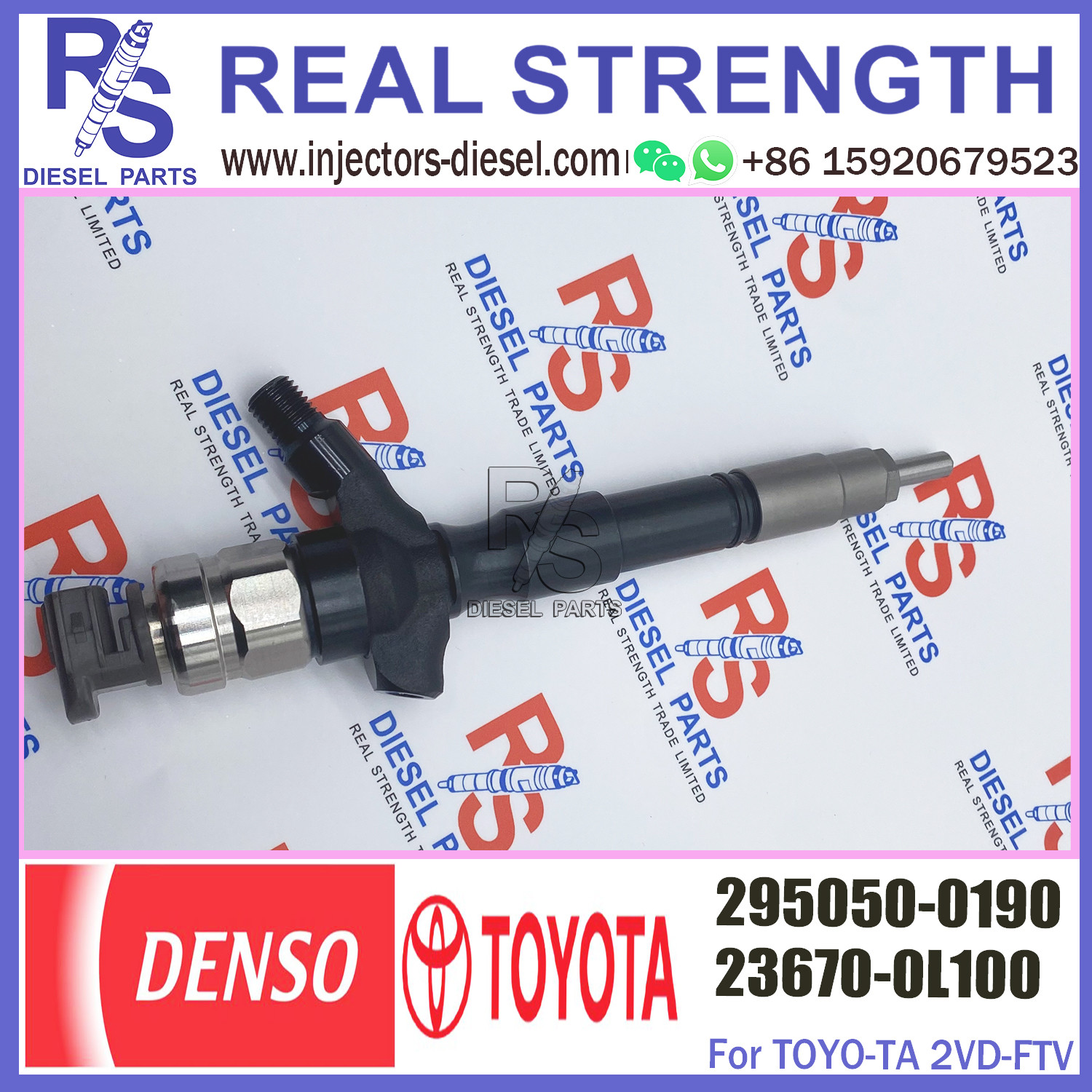 Common Rail Injector 2950500190 295050 0190 New diesel injector Assy 295050-0190 for Toyota Hiace