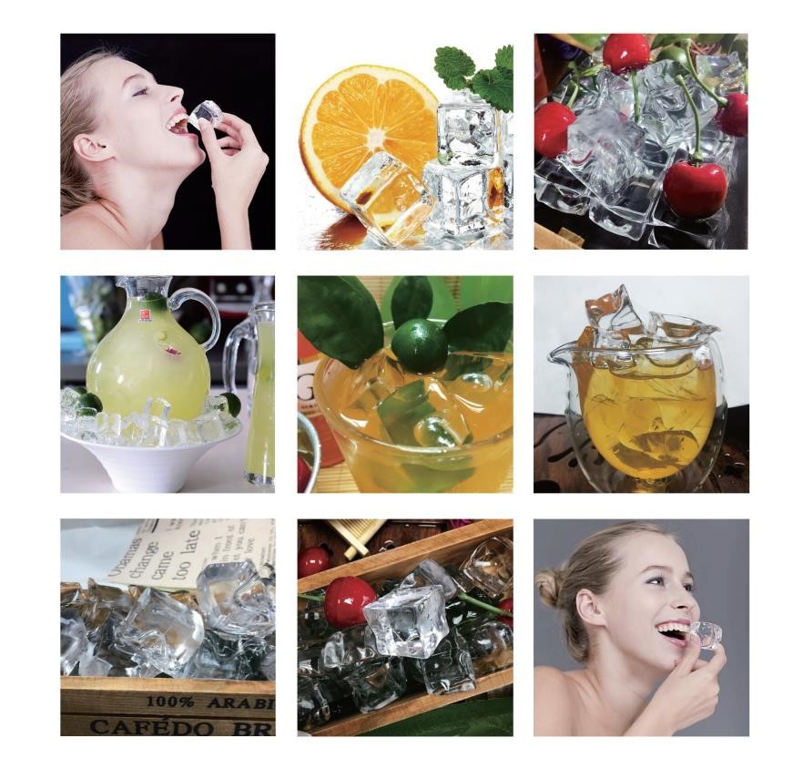 1000 KG Big Capacity Industrial Ice Cube Maker Machine Stainless Steel 304