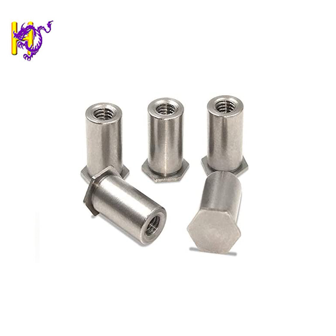 Zinc Carbon Steel Self Clinching Standoff Rivet Nut Spacer For Metal Sheet