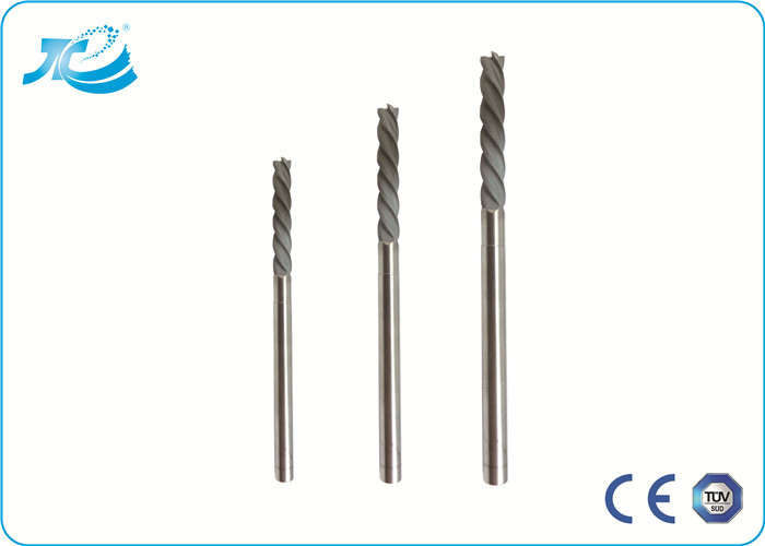 TiAIN Coating Solid Carbide End Mill with HRC 55 Degree , Diamond Coated End Mills