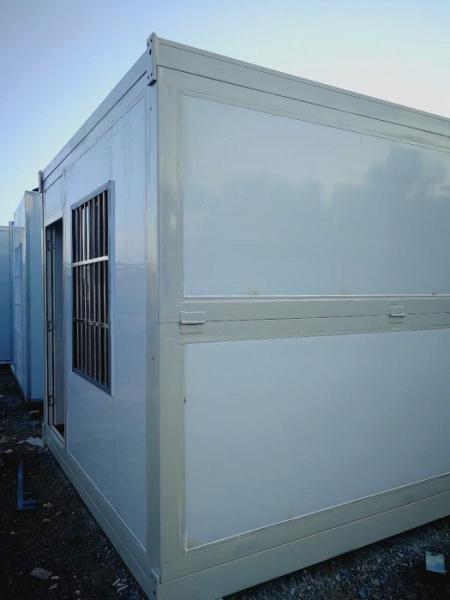 Corrugated Roof Folding Container Homes , Leak Proof Expandable Container House