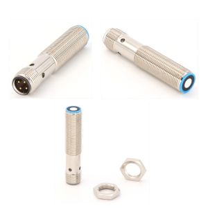 U12 Industrial Ultrasonic Sensor 4 Pin Detection Range 20-200mm M12 Connector