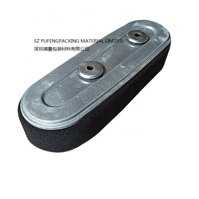 Black RoHS Open Cell Foam Filter Material , 10 PPI Reticulated Polyurethane Foam Sheet