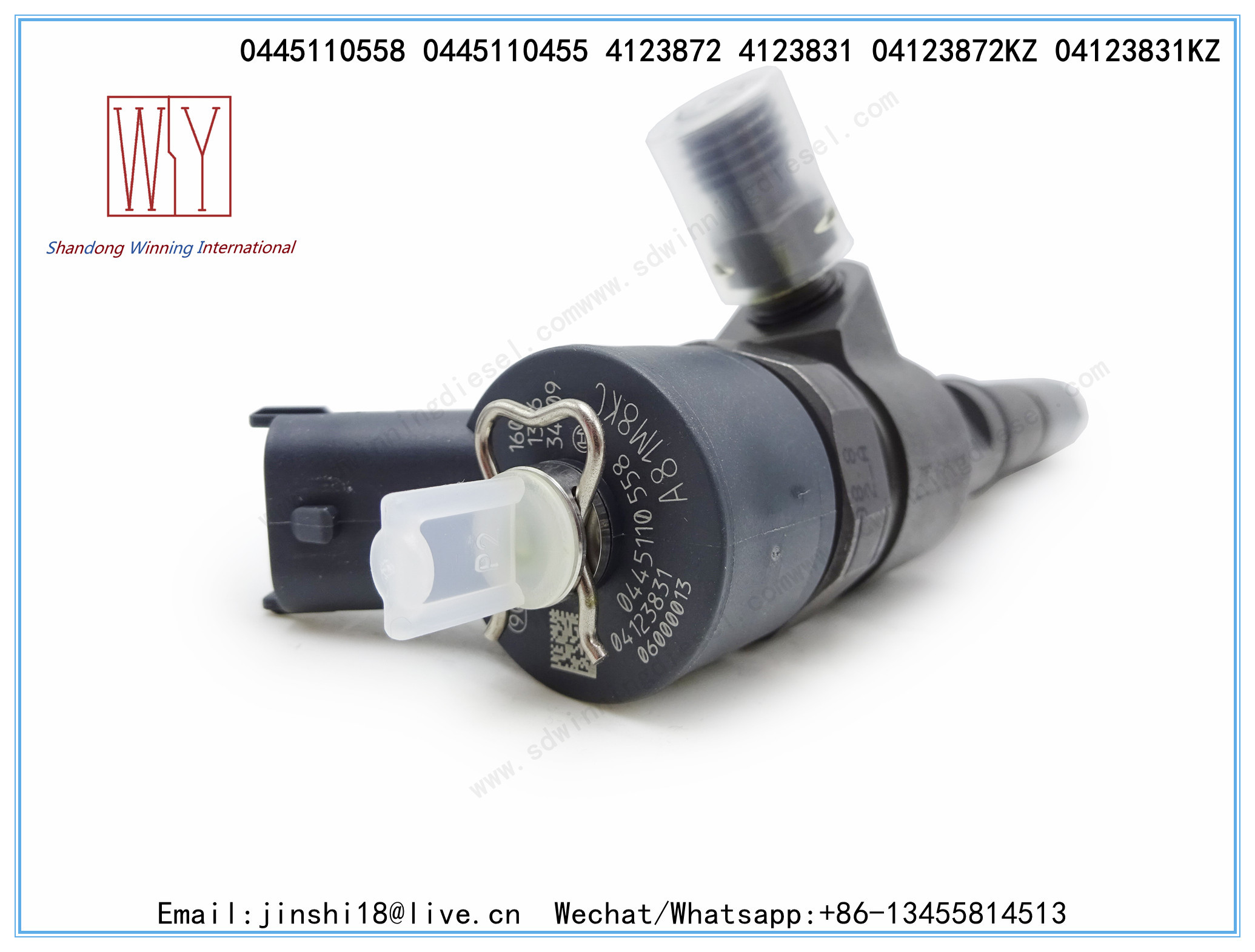 BOSCH GENUINE AND BRAND NEW DIESEL COMMON RAIL FUEL INJECTOR 0445110558 0445110455 04123872 04123831 FOR DEUTZ TCD 2.9 E