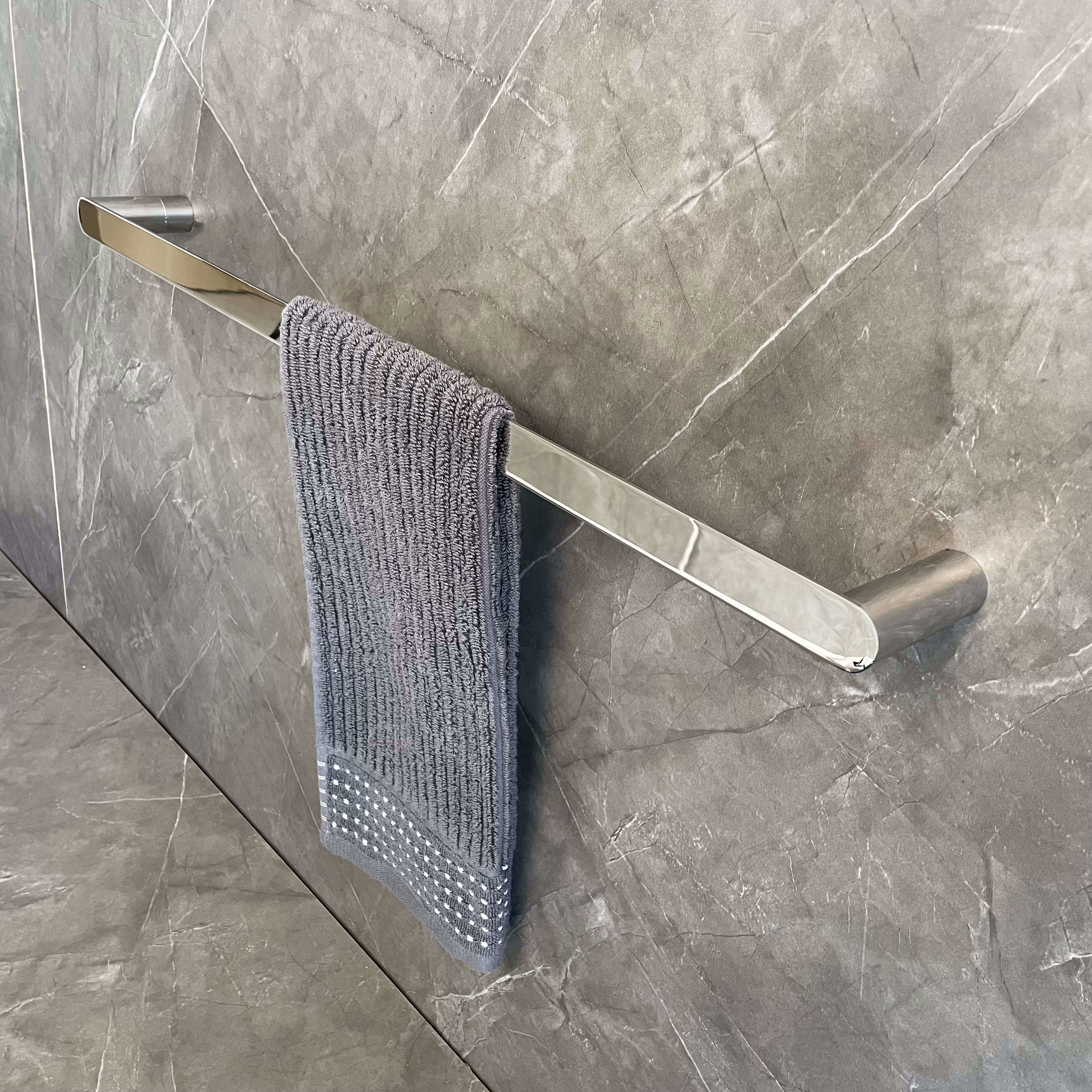 Wall Hanging Gold Towel Rail Satin Trendy Stainless Steel Single Towel Bar