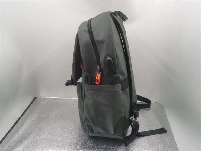 Black/Grey Personalized Custom Laptop Backpack With Multi Compartment Design
