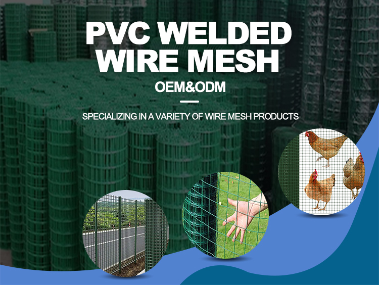 Bending Processing Service Electro Galvanized Rabbit Pvc Coated Welded Iron Wire Mesh Roll