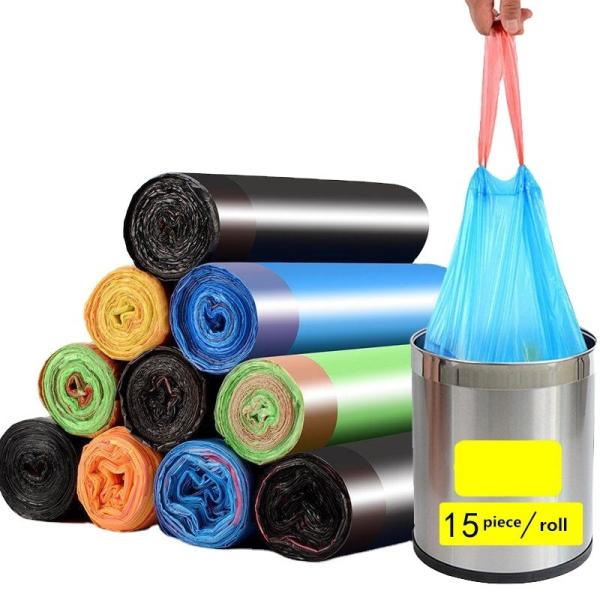 OK Compost Certificate Thickened Drawstring Garbage Bag for Household Kitchen
