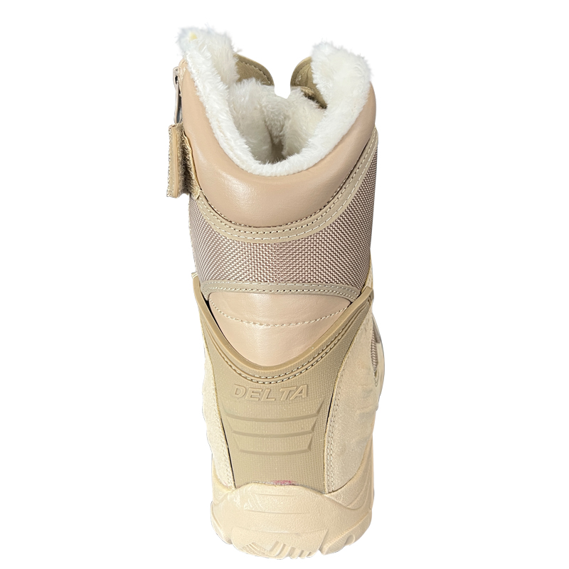 Mesh Lined Oxford Cloth and Genuine Leather Men's Walking Boots for Outdoor Activities