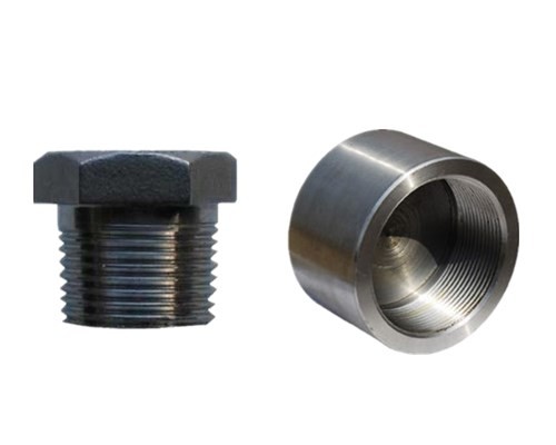 Carbon Steel A105 Steel Pipe Caps Threaded Steel Pipe Cap 1 / 8" - 4"