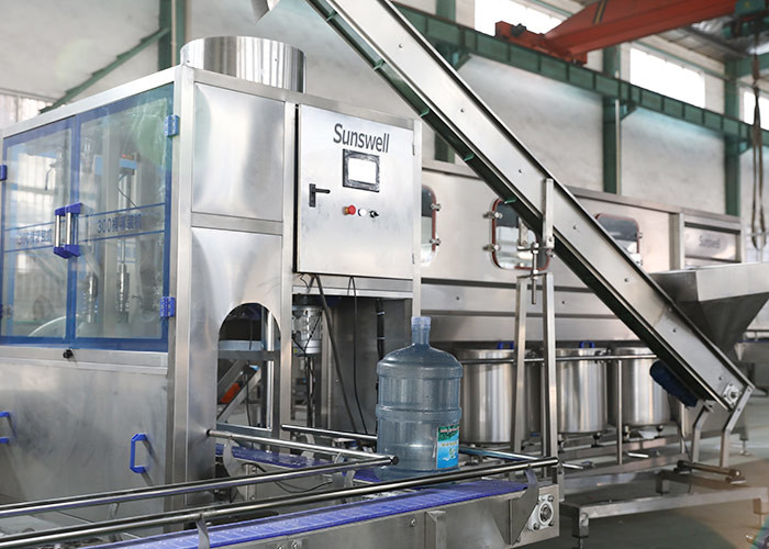 Water Purification Washing Filling Bottling System 5 Gallon Barrel Water Filling Machine
