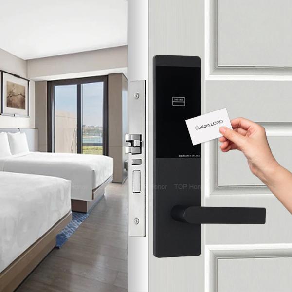 RFID Card Hotel Smart Locks Noise Proof Zinc Alloy Mortise Swipe Card Unlock