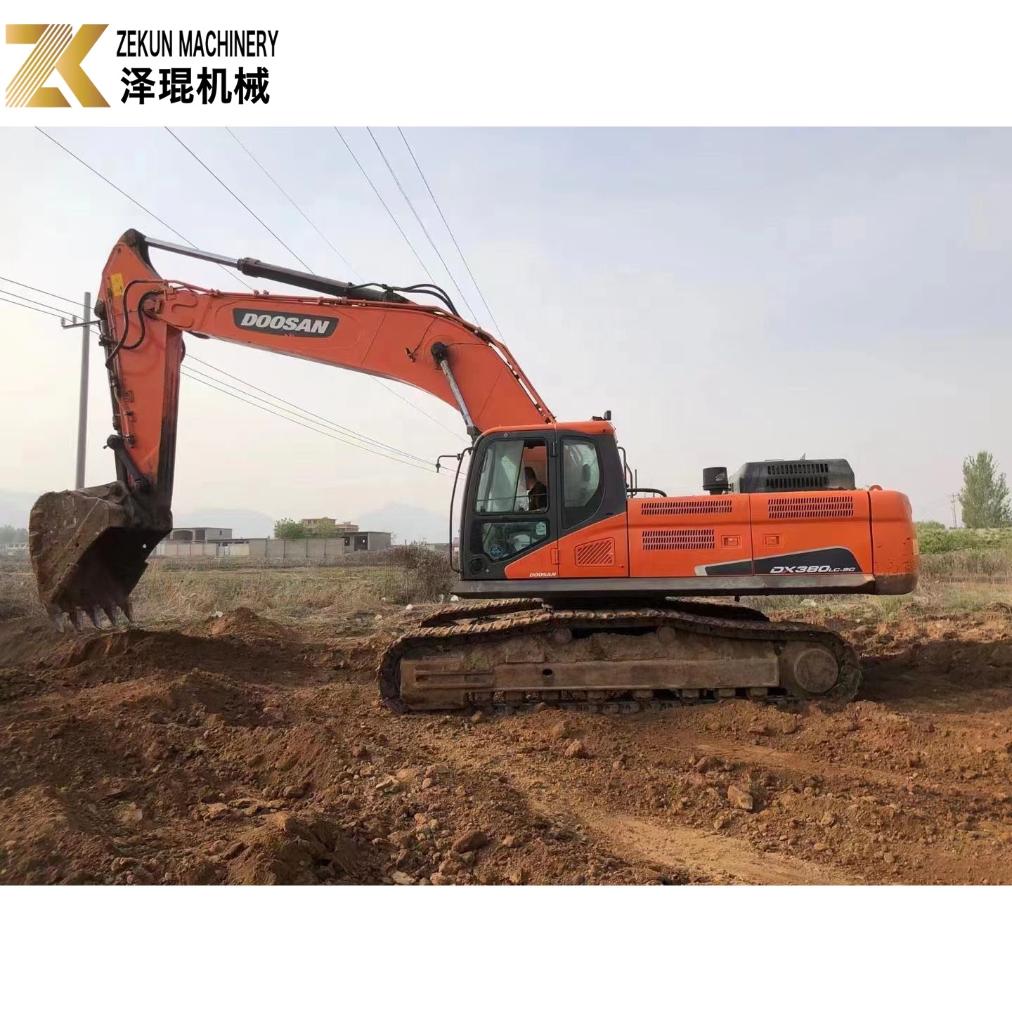 38T Used Doosan Excavator DX380LC-9C With Original Hydraulic Pump