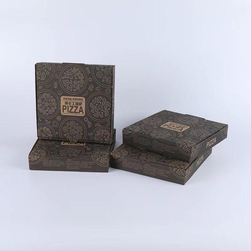 Custom Eco Friendly Disposable Food Packaging Boxes Hamburg Pizza Box Manufacturers CMYK/Pantone Printed