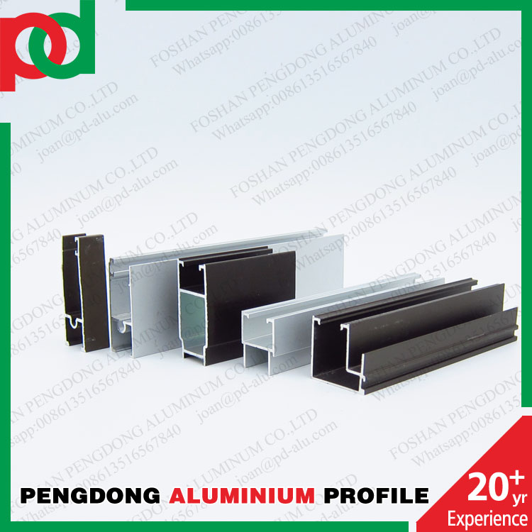 T5 Temper Aluminum Extrusion Profile for Sliding Windows in Every Colour Wooden Grain