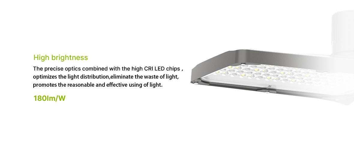 Daylight Sensor LED Parking Lot Light with T2 Beam Angle and 6KV Surge Protection