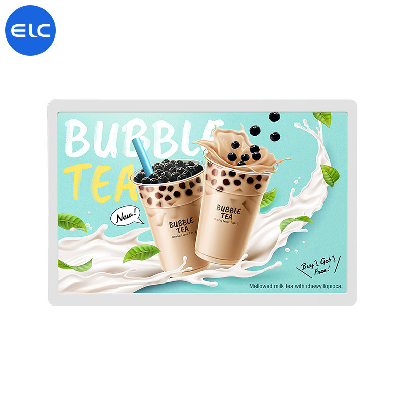 16 Inch Wall Mount Digital Signage Narrow Bezel Android 12 Elegant Slim Advertising
