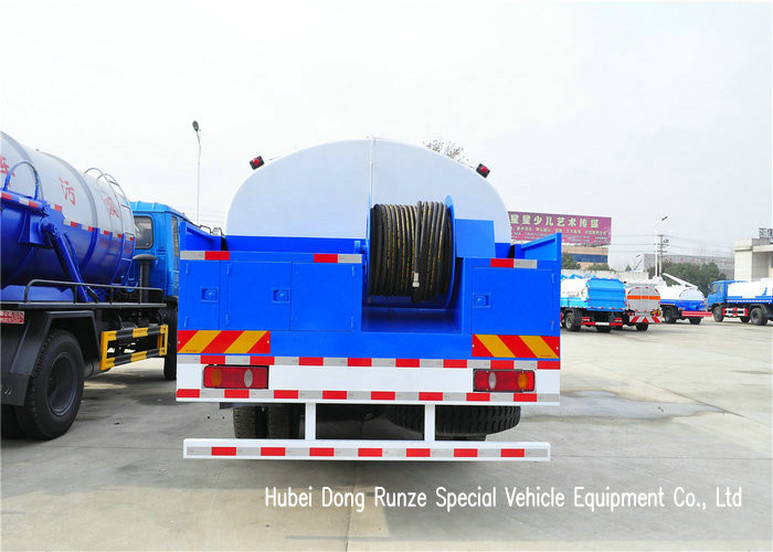 King Run High Pressure Sewer Jetter Truck For Sewer Drain Cleaning 4x2 / 4x4