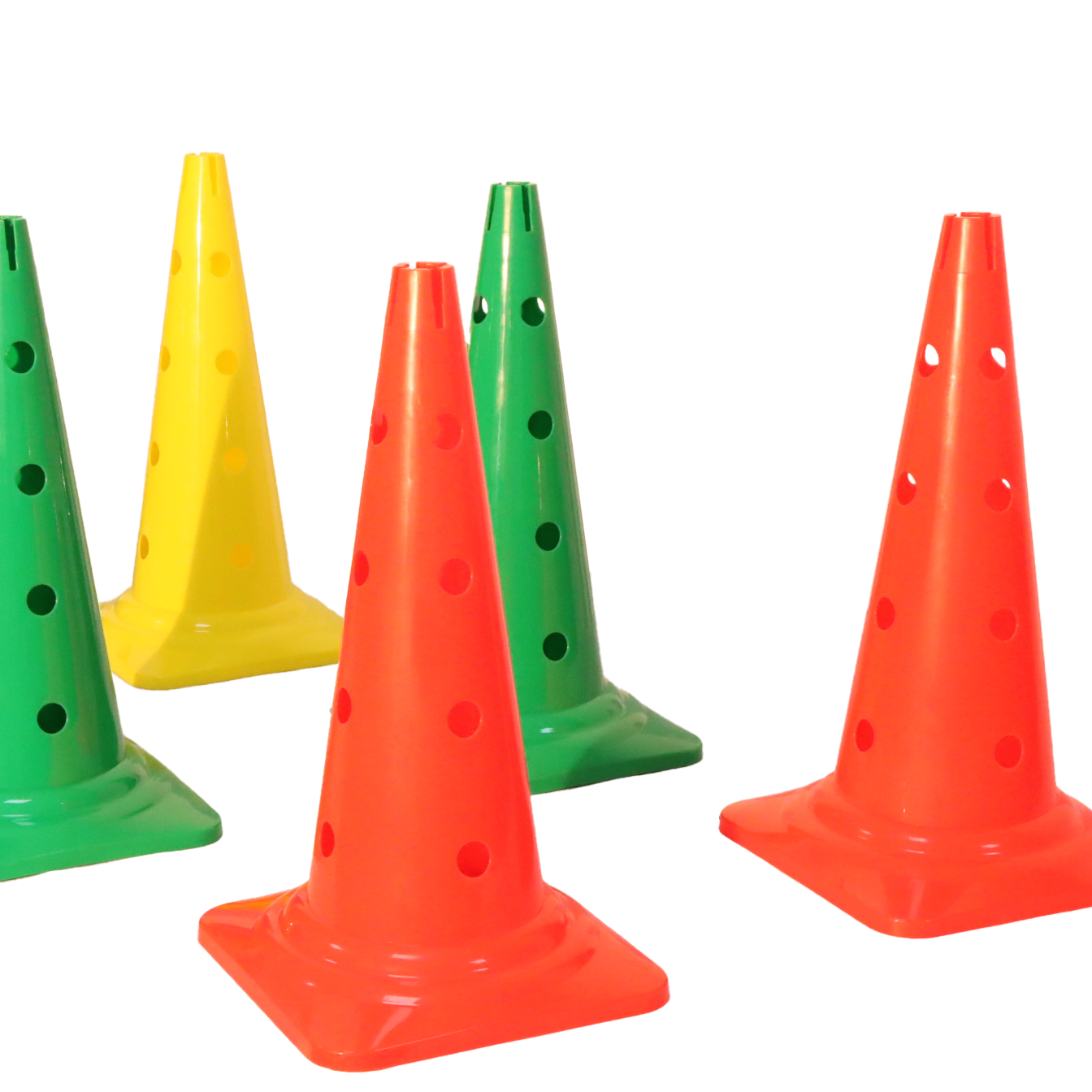 Agility Training Set Of Football Soccer Cones With Heat Transfer Film Printing
