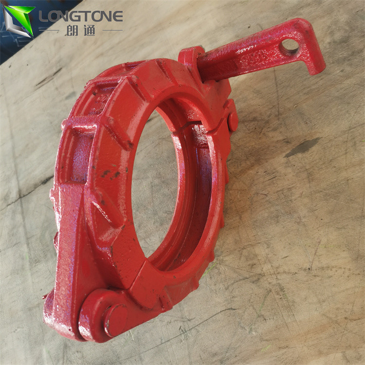 Stainless Steel Concrete Pump Clamp Zinc Color Plated For Pipe