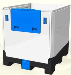  HDPE Plastic Foldable IBC Container 1200L For Food And Chemical Storage Manufactures