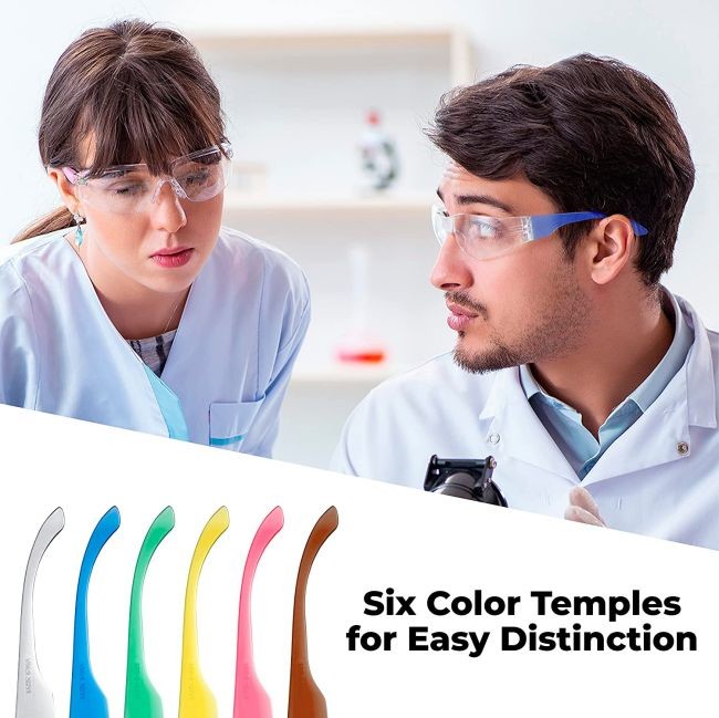 Blue Polycarbonate UV Protection Eye Protection Safety Glasses Scratch Resistant UV 400
